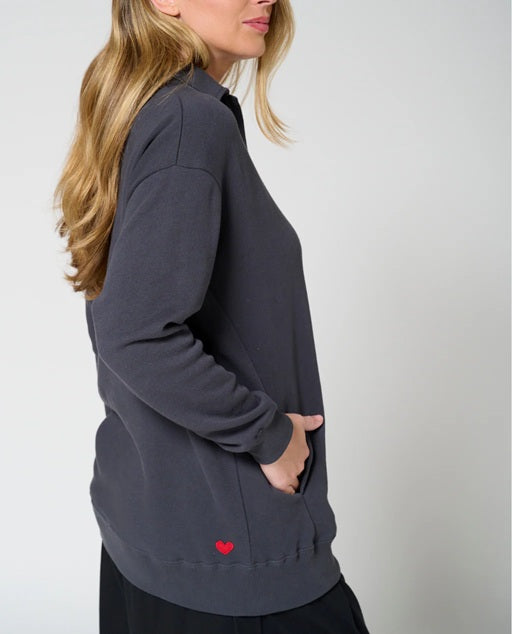 VERONIQUE POLO SWEATSHIRT