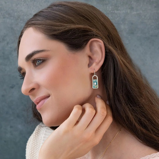 GOOD KARMA MIYUKI EARRINGS - Marine/Silver