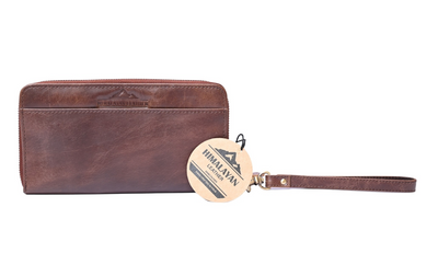 LOTUS WRISTLET WALLET- sierra or rustic brown