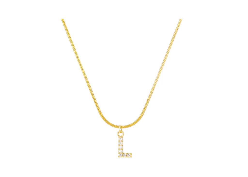 MINI PAVE LETTER CHARMS