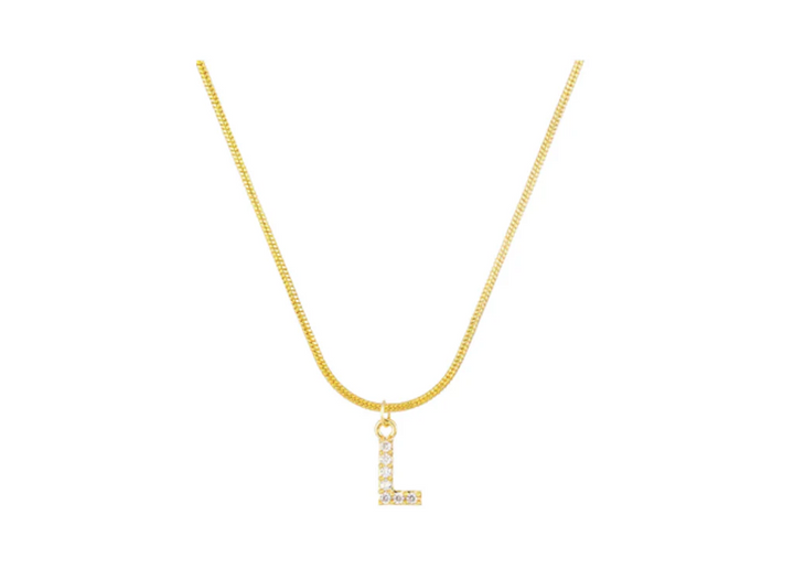 MINI PAVE LETTER CHARMS