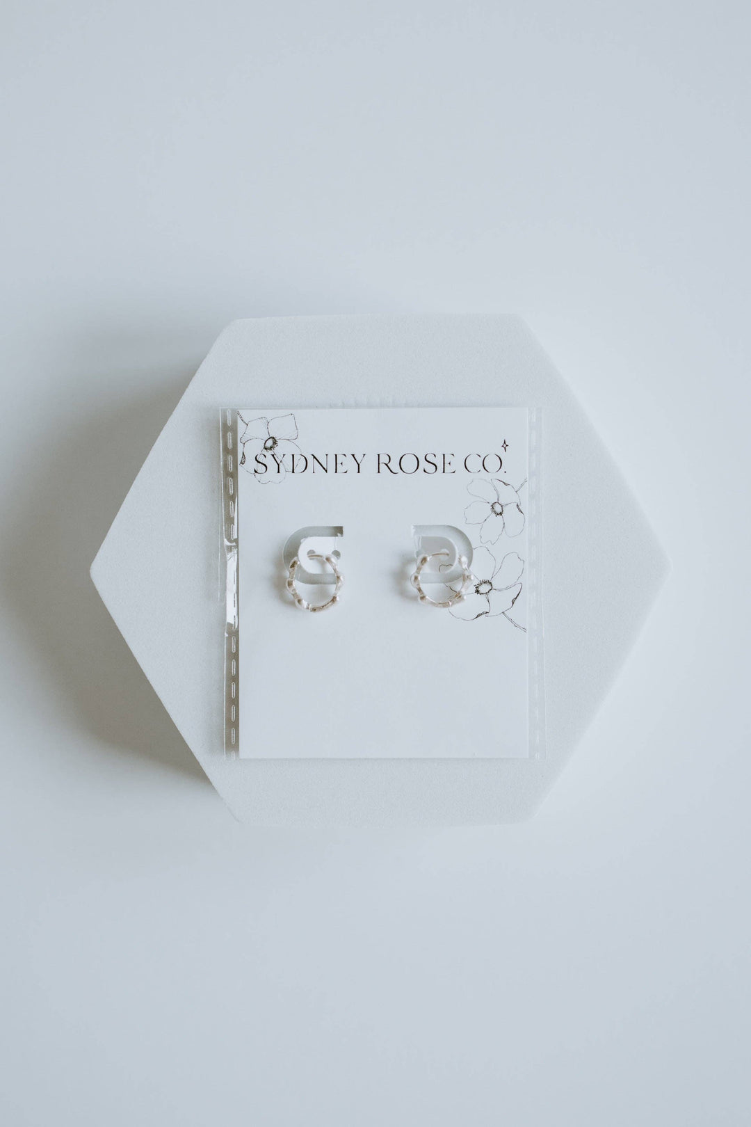 HEART HOOPS - sterling silver