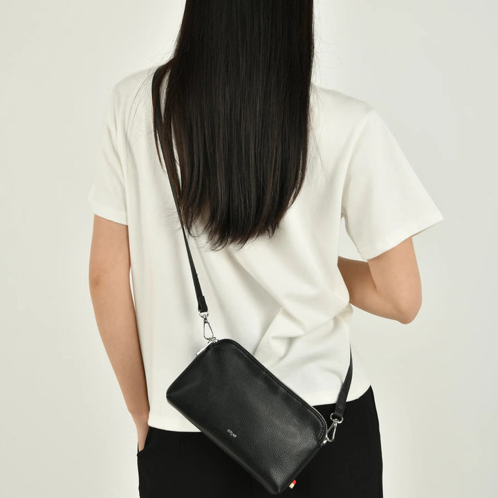 ALTHI DOUBLET CROSSBODY - black, brown, bone