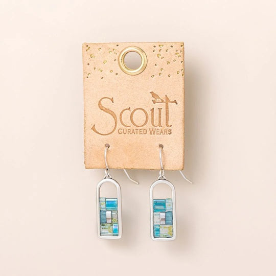 GOOD KARMA MIYUKI EARRINGS - Marine/Silver