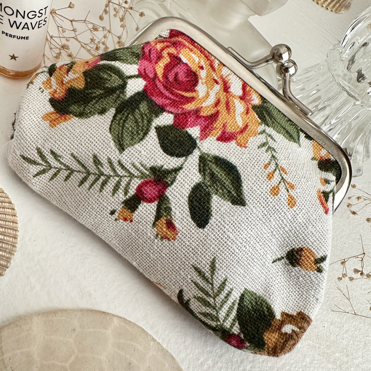 CHINTZ-Y FLORAL CHANGE PURSE