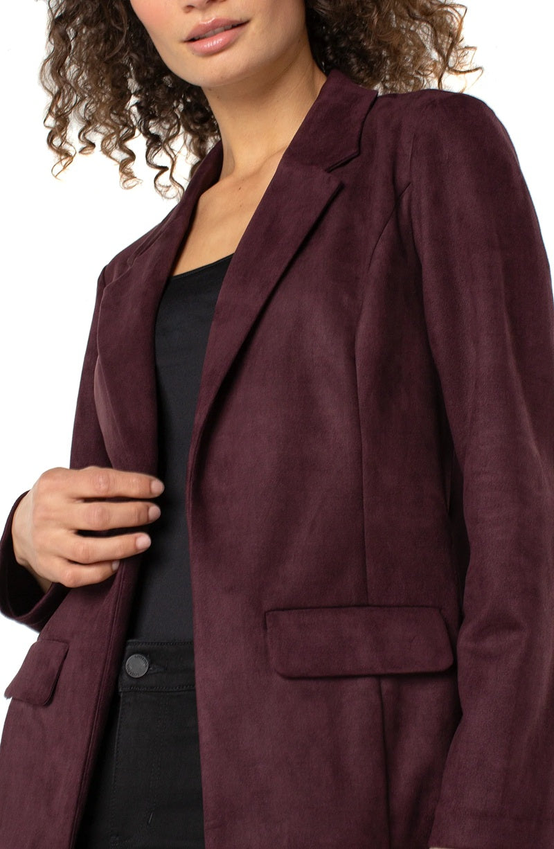 OXBLOOD BOYFRIEND BLAZER