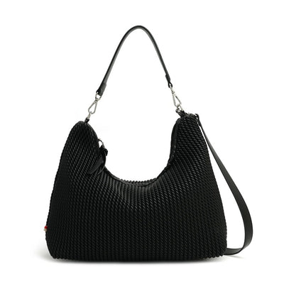 THE DEMI SHOULDER/ CROSSBODY BAG - black