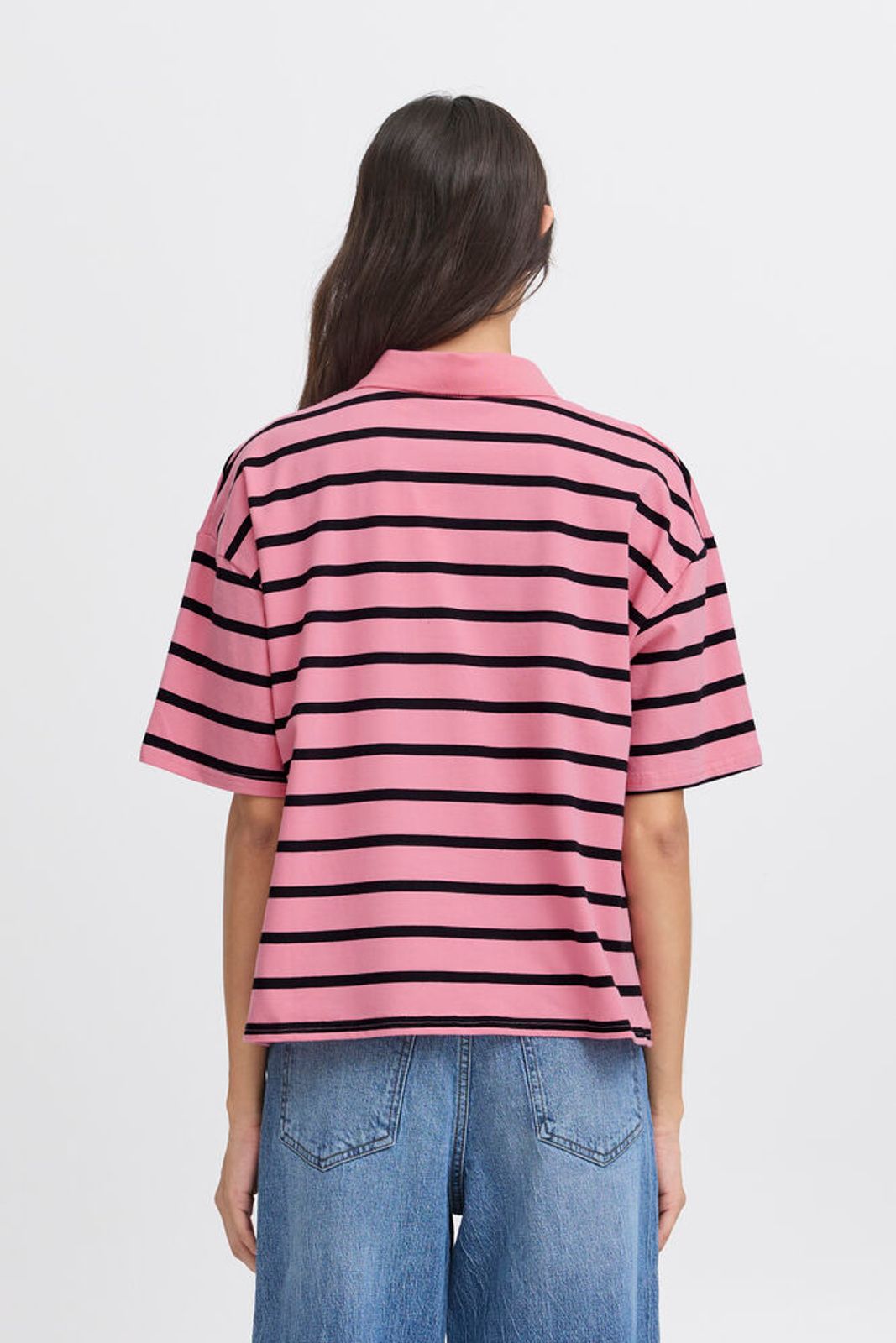 PRINTON POLOSHIRT - cotton candy or kelly green