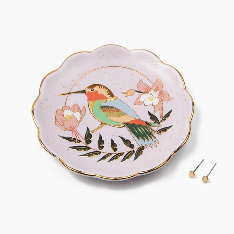 HUMMINGBIRD JEWELRY DISH GIFT SET
