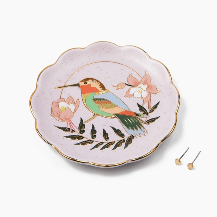 HUMMINGBIRD JEWELRY DISH GIFT SET
