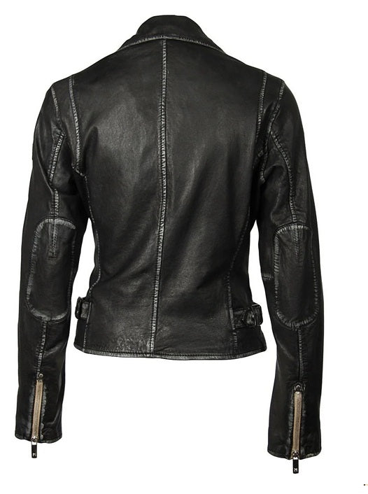 SOFIA LEATHER JACKET - black or brown