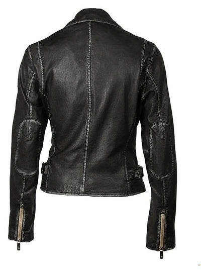 SOFIA LEATHER JACKET - black or brown