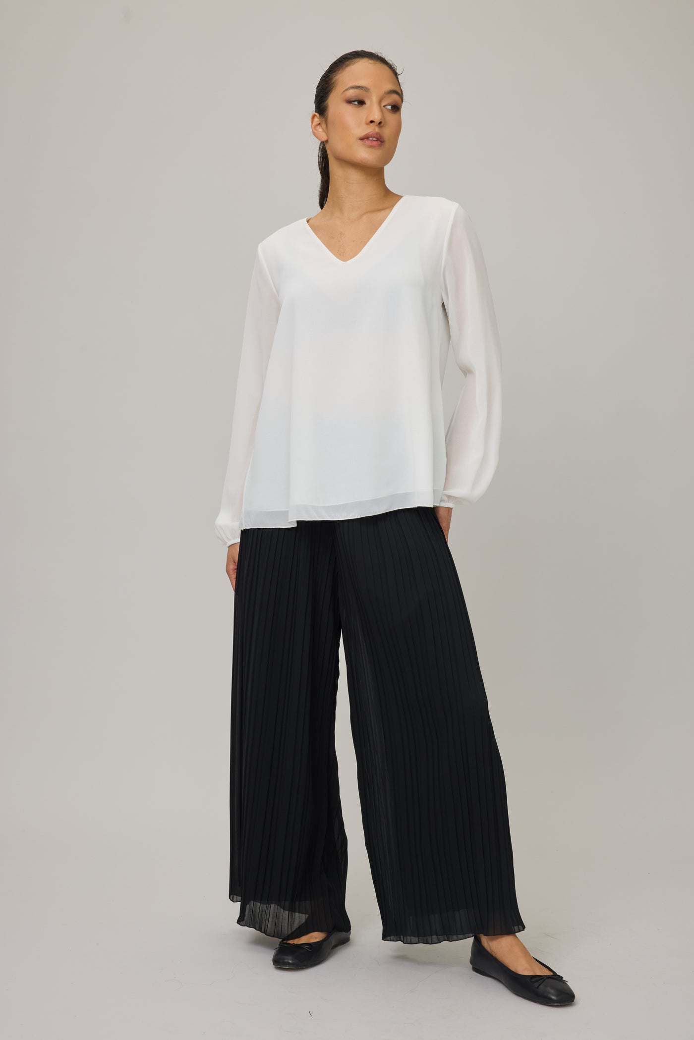 Georgette V-Neck Blouse