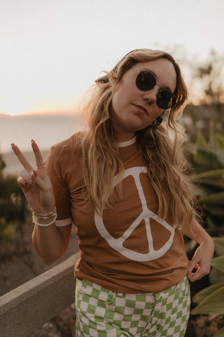 PEACE RINGER TEE