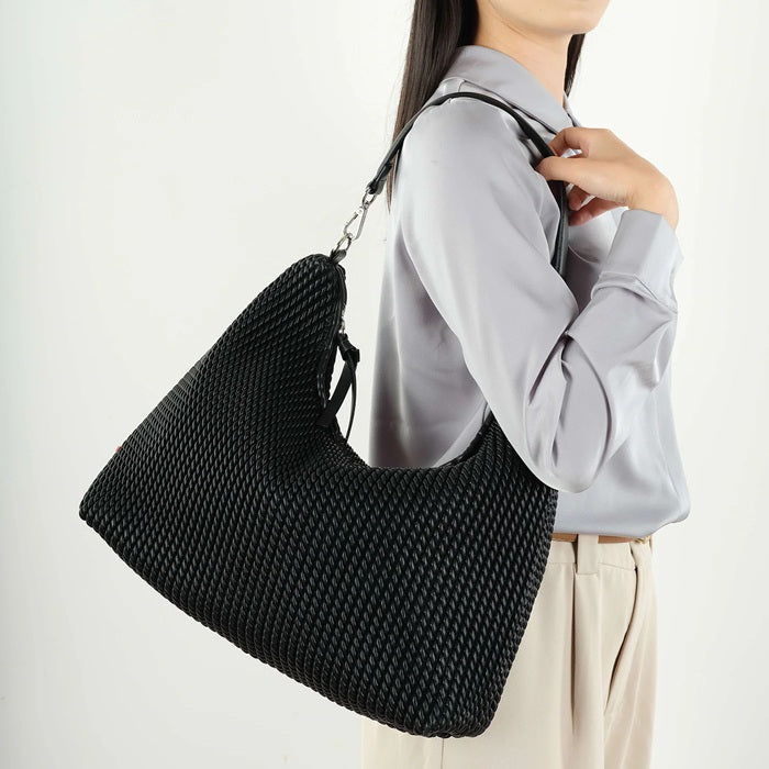 THE DEMI SHOULDER/ CROSSBODY BAG - black