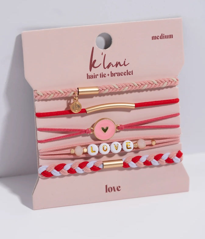 LOVE HAIR TIE BRACELETS