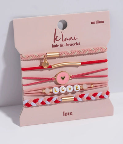 LOVE HAIR TIE BRACELETS