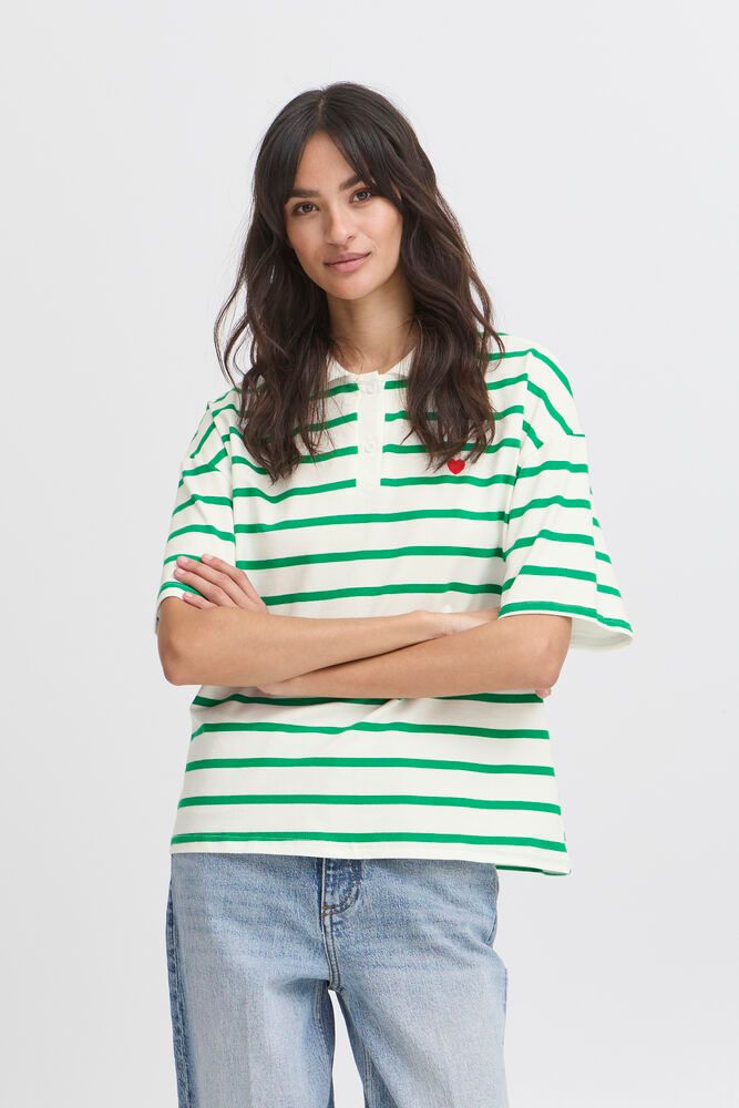 PRINTON POLOSHIRT - cotton candy or kelly green