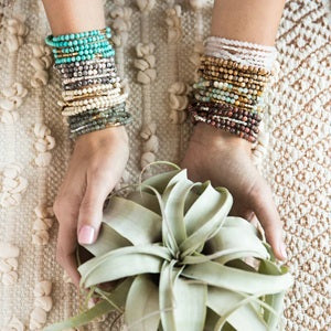 AQUA MARINE STONE WRAP  - Stone of Peace