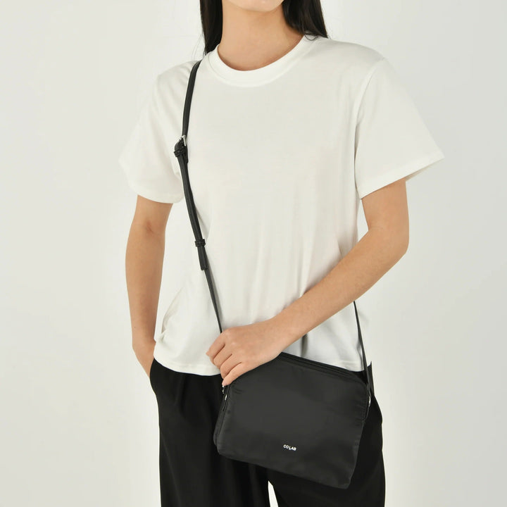 MICAH TRIPLE CROSSBODY - black or beige