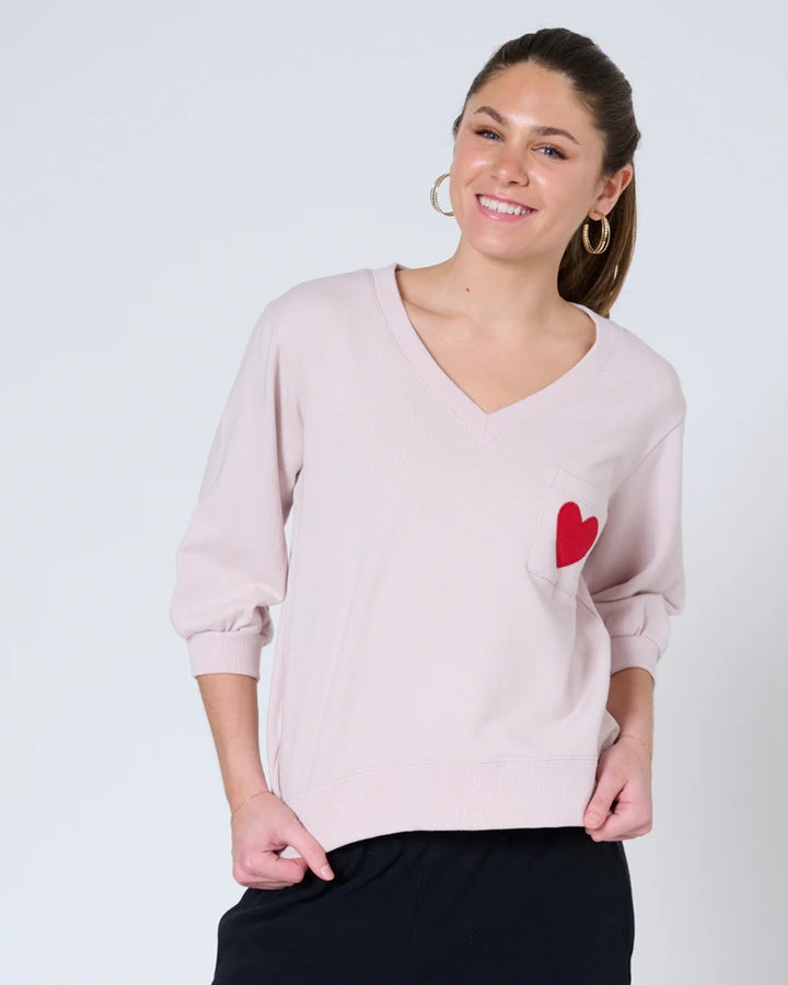 ANJA V-NECK SWEATSHIRT