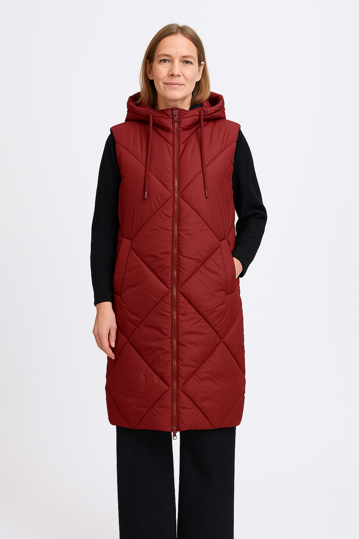 BOMINA VEST - cranberry