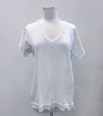 EZRI TEE - white or taffy pink