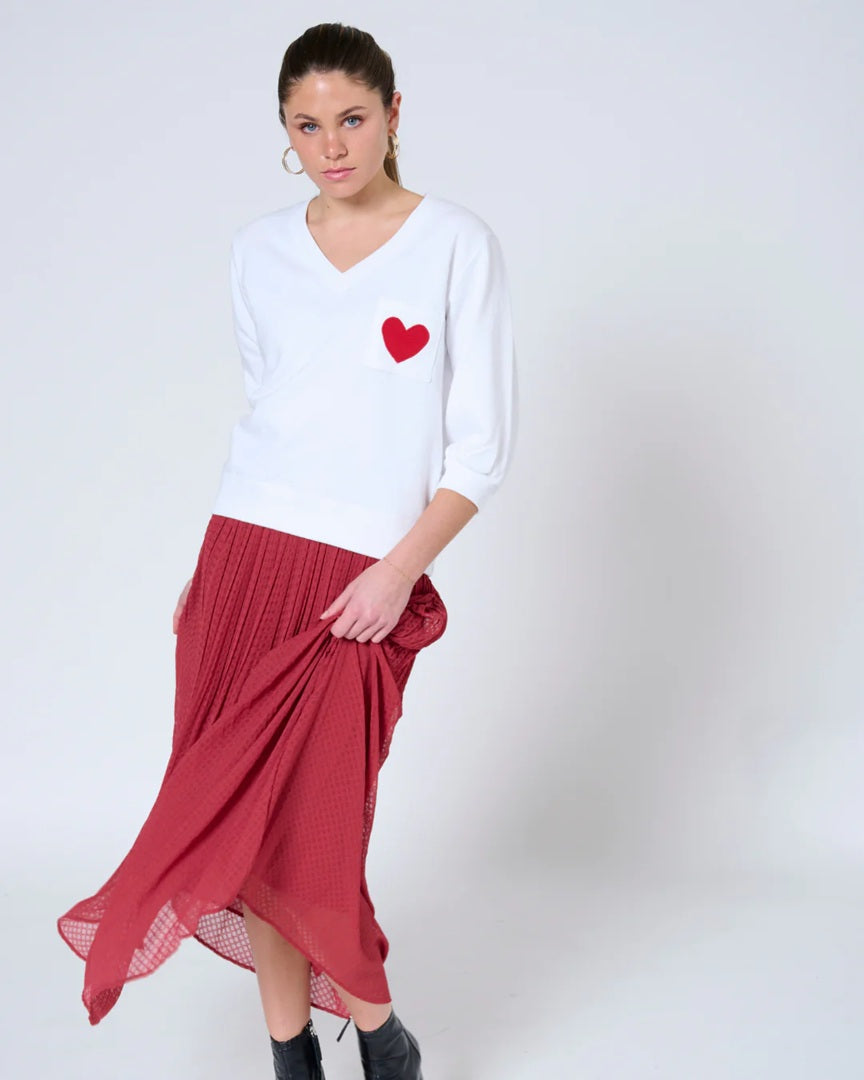 ANJA V-NECK SWEATSHIRT