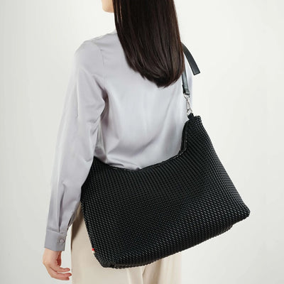 THE DEMI SHOULDER/ CROSSBODY BAG - black