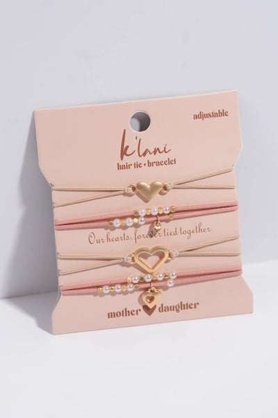 MOTHER / DAUGHTER HAIR TIE BRACELETS