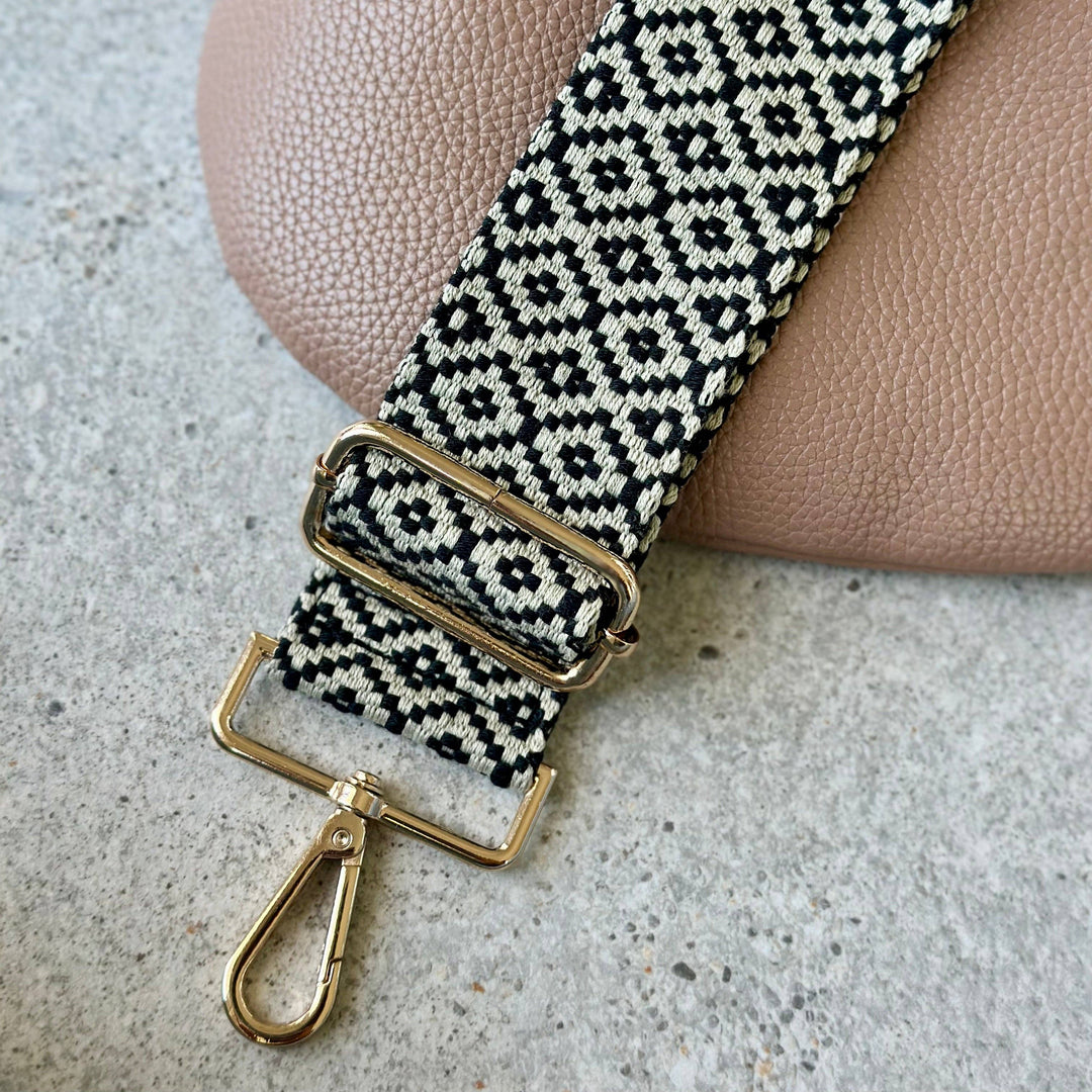 MILLY STRAP - black & cream