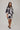 Satin Dress in Abstract Mosaic Print