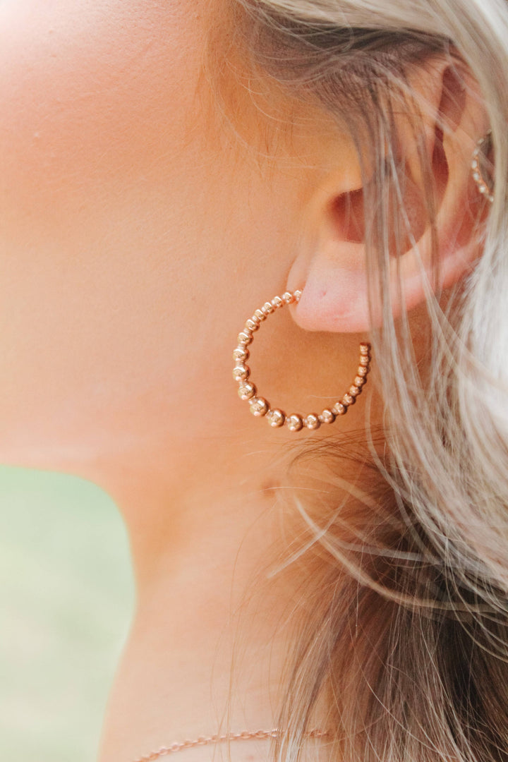 LEXI HOOPS - black, gold, rose gold or silver