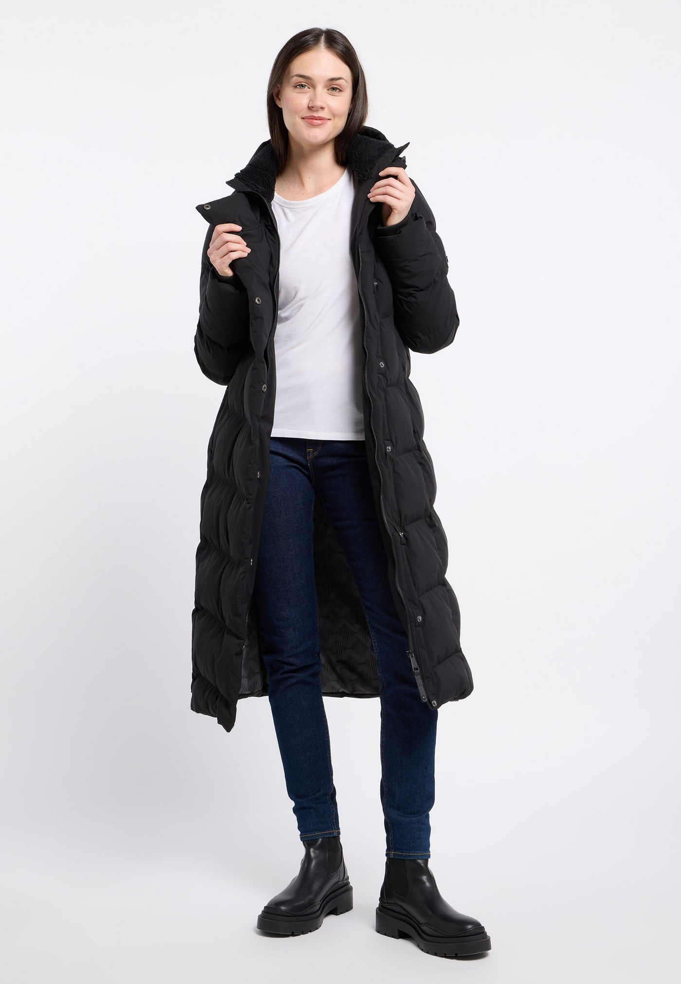 PAVLA LONG JACKET - black