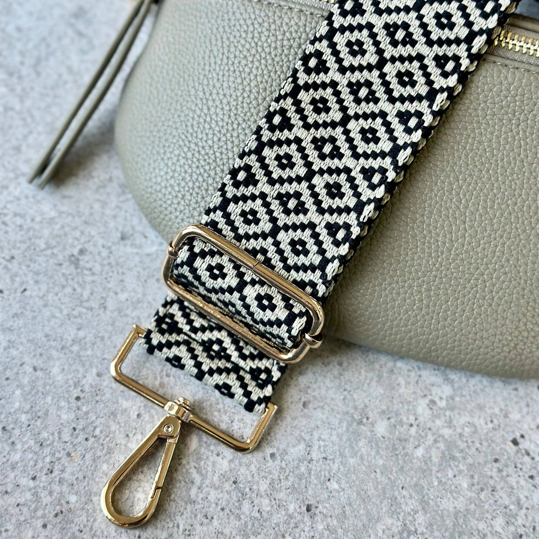 MILLY STRAP - black & cream