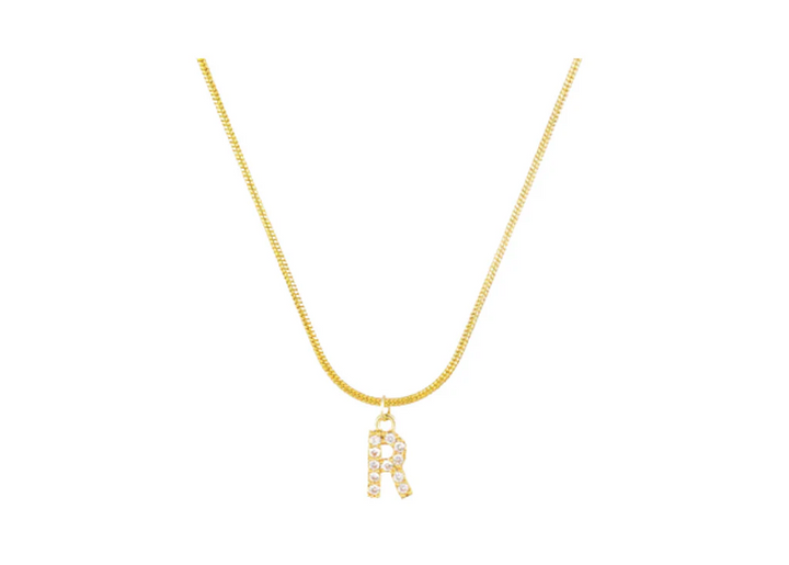 MINI PAVE LETTER CHARMS