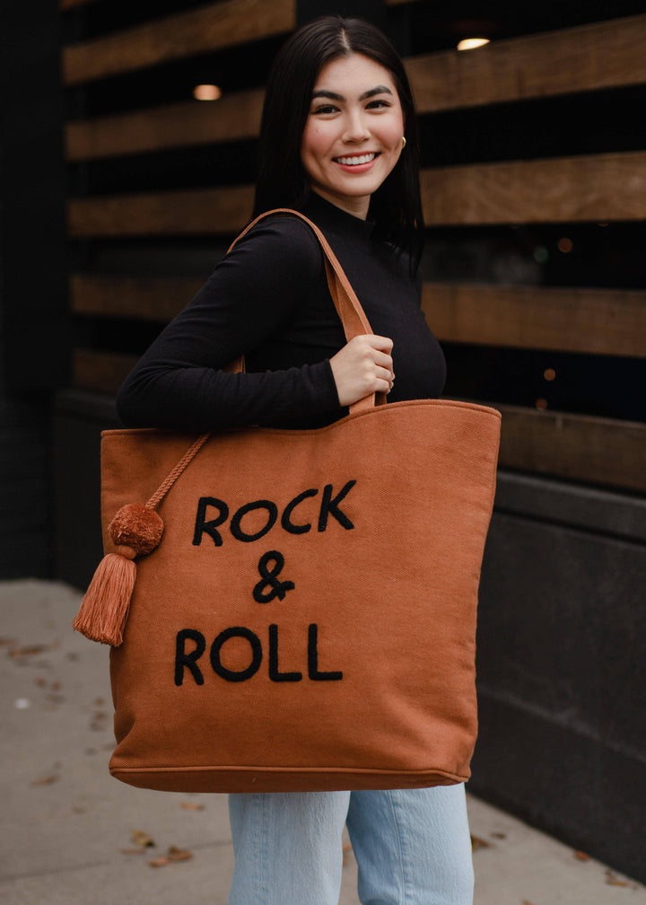 ROCK & ROLL TOTE - caramel or black