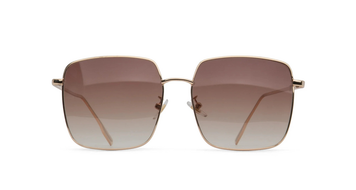 KAYA SQUARE SUNGLASSES - gold, gold olive, silver grey or rose gold brown