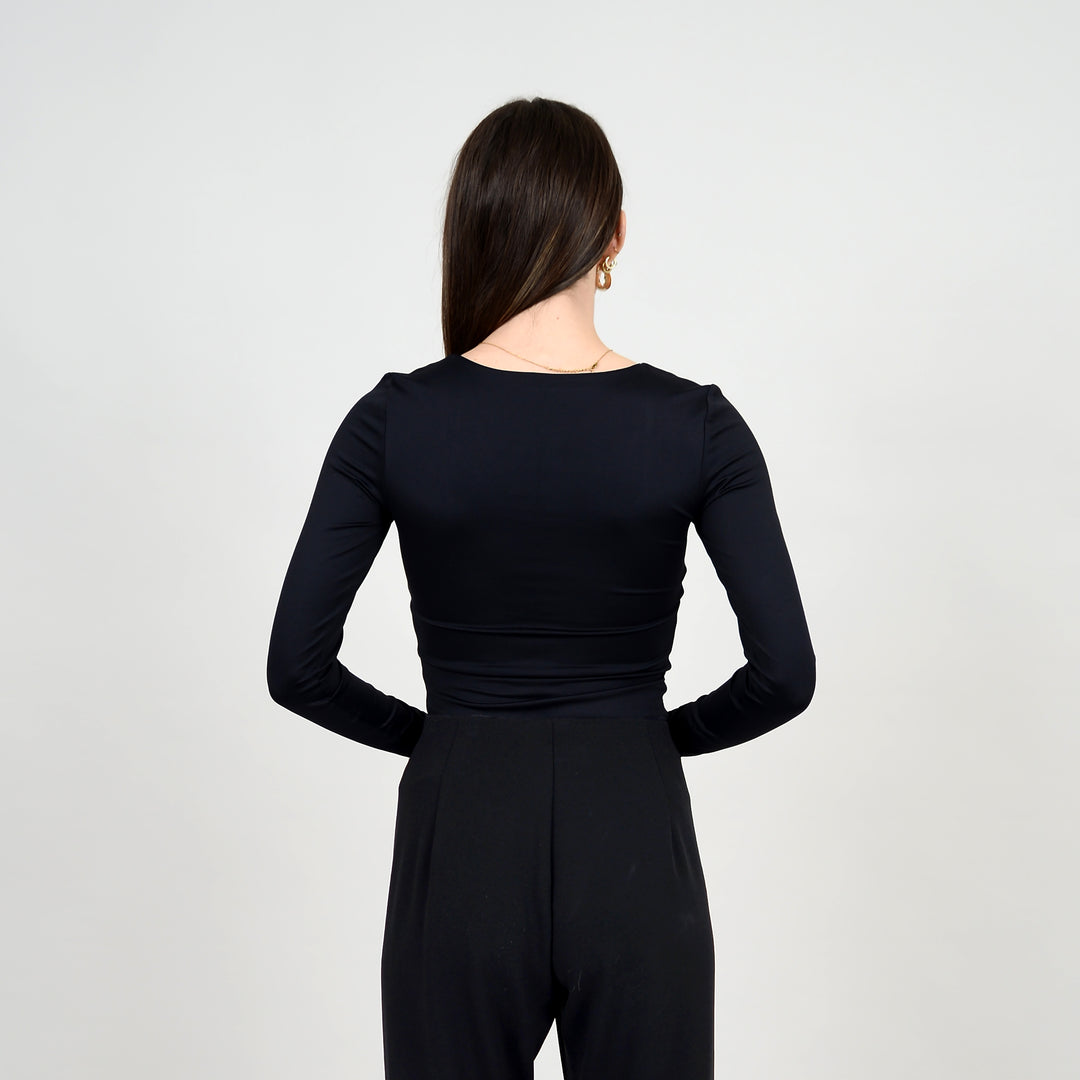 MARIANA U NECK LONG SLEEVE TOP