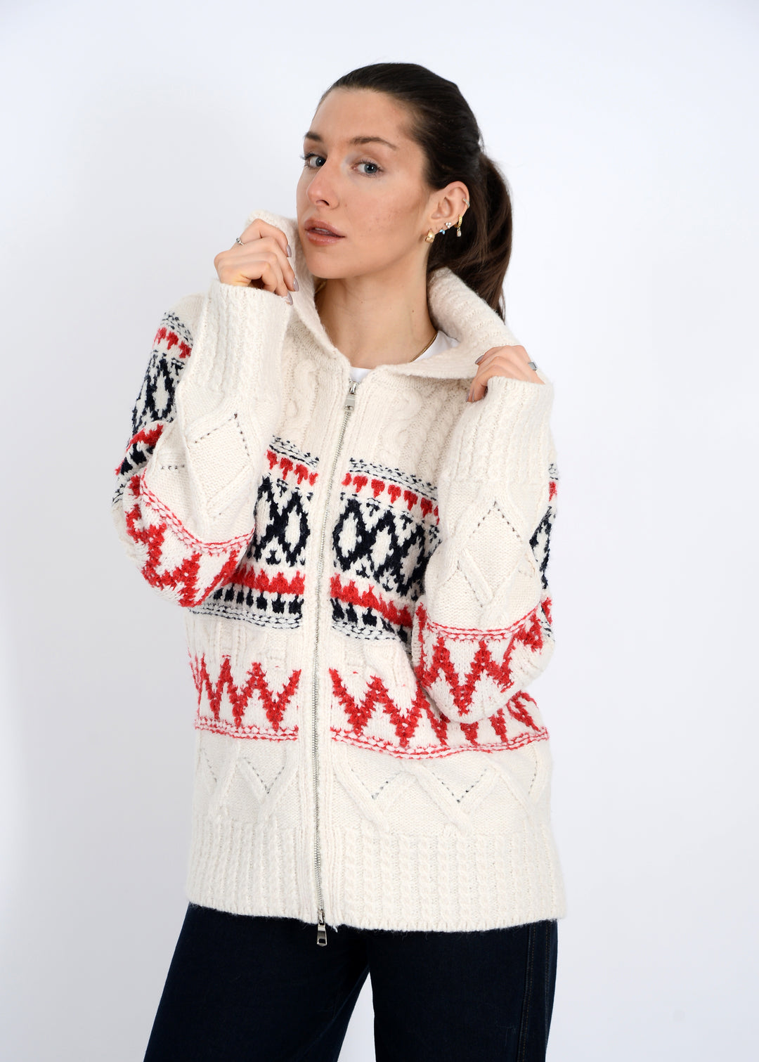 ANEMONE ZIP CARDIGAN