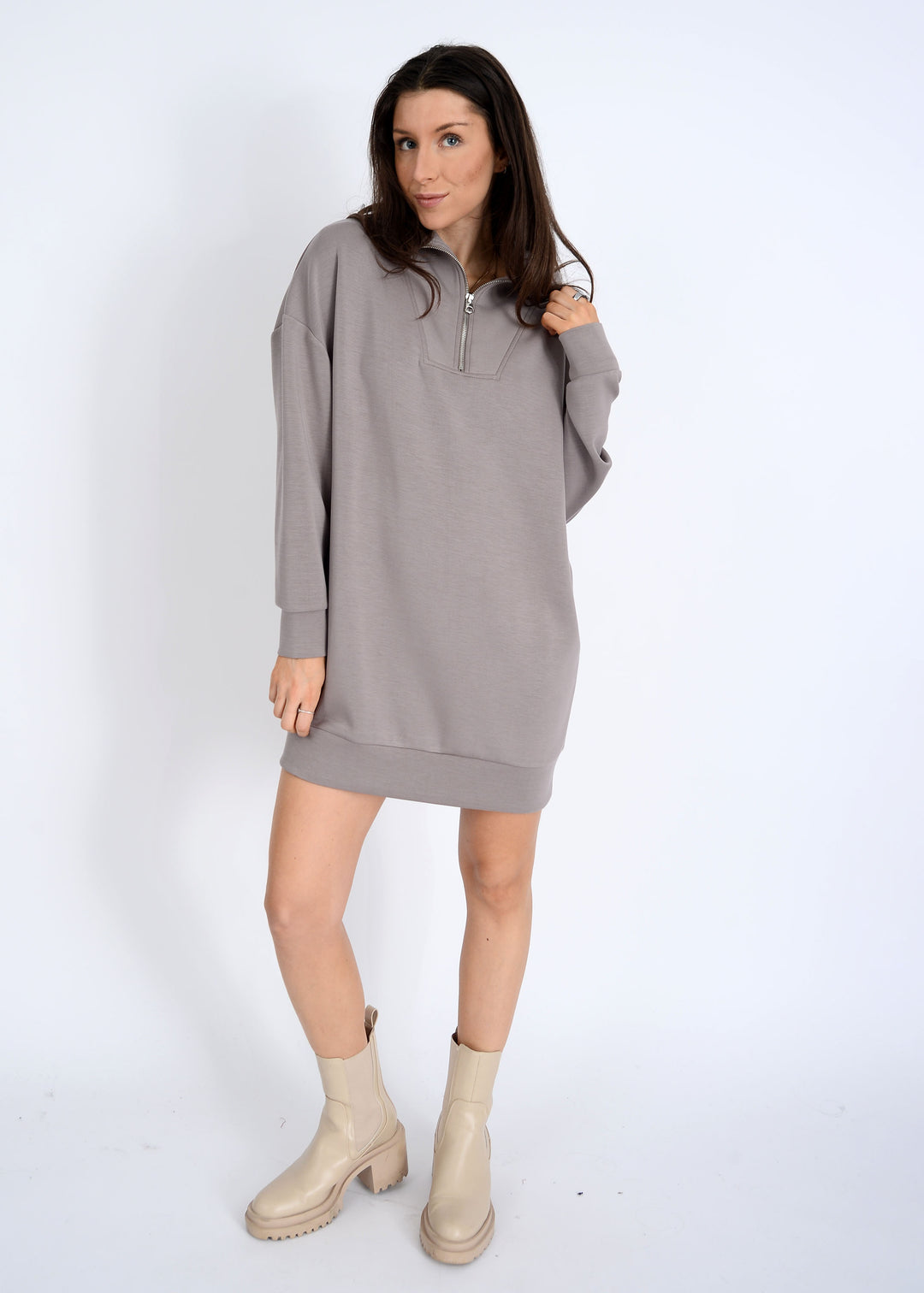 SEANNI SCUBA SWEATSHIRT DRESS