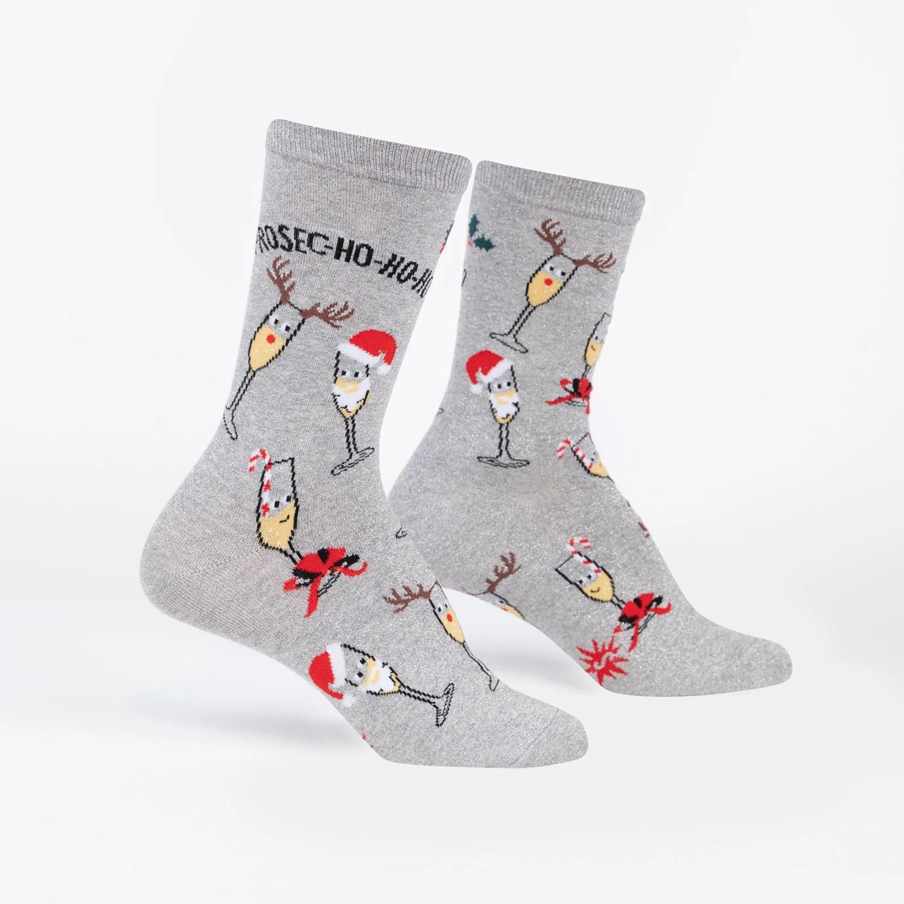 "PROSE-HO-HO-HO!" SHIMMER CREW SOCKS