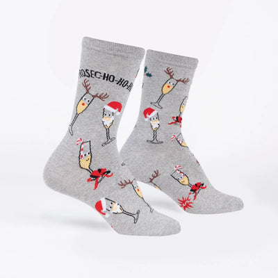 "PROSE-HO-HO-HO!" SHIMMER CREW SOCKS