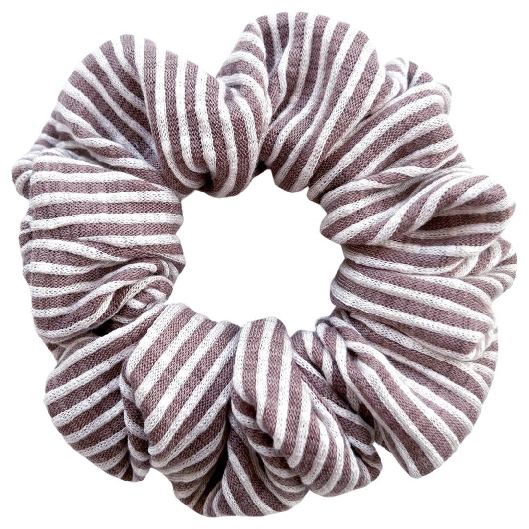 COFFEE STRIPE SCRUNCHIE