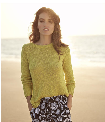 HARLOW SWEATER -white, sunny lime or vista blue