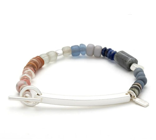 AMAZING HIDDEN MESSAGE BRACELET- Labradorite/Silver