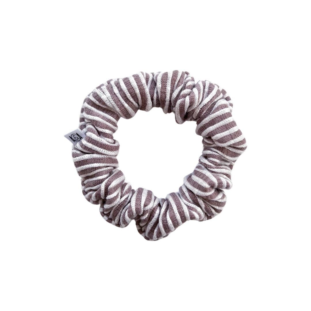 COFFEE STRIPE SCRUNCHIE