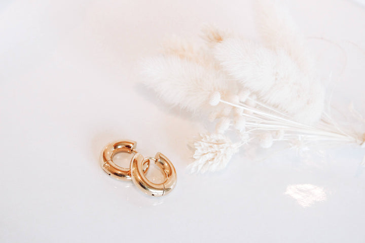 MOLLY HOOPS - black, gold, rose gold or silver