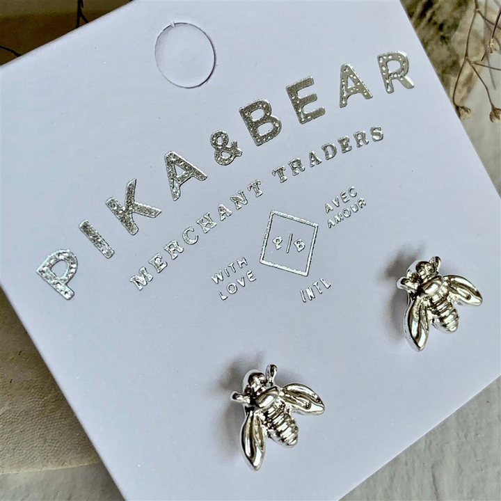 "BEE"YOUTIFUL STUD EARRINGS - gold or silver
