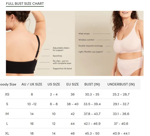 BOODY FULL BUST WIRELESS T-SHIRT BRA